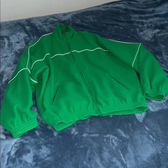 Balenciaga Green Tracksuit Fleece Jacket